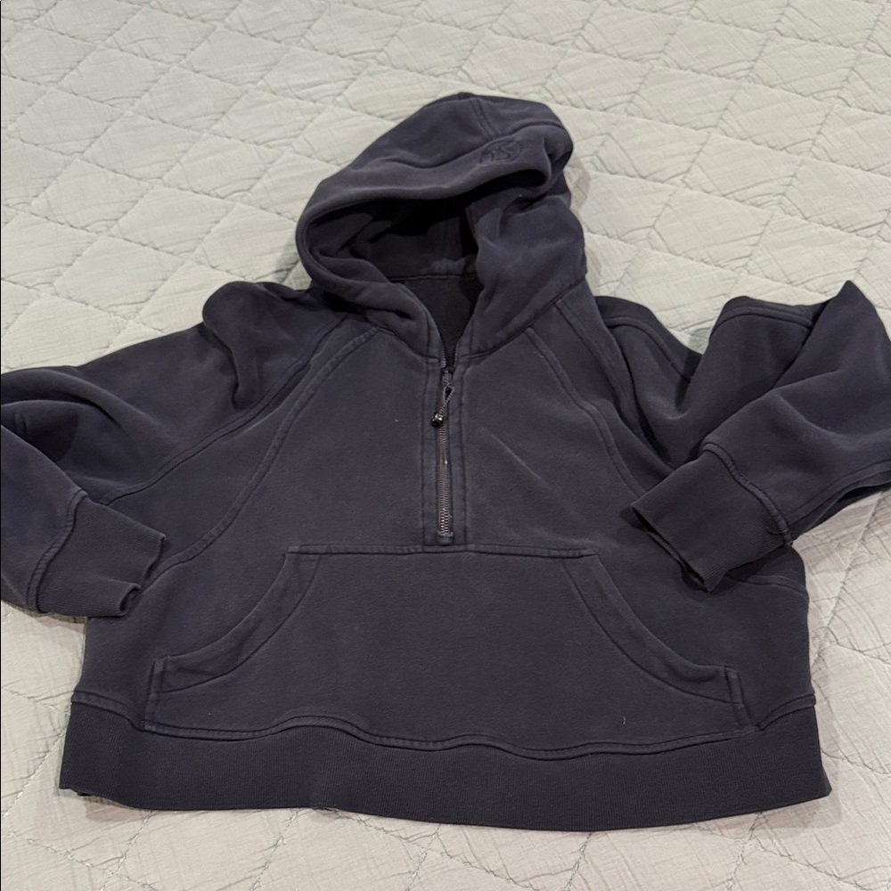 Lululemon scuba Half-Zip Hooded Sweatshirt in black